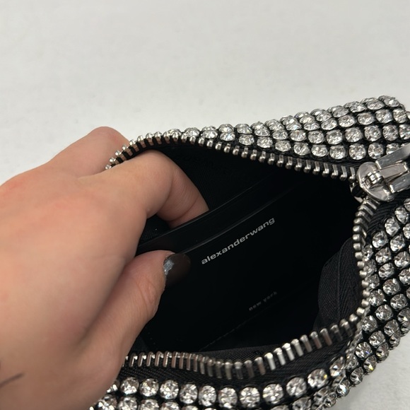 NWOT Alexander Wang Medium Rhinestone Pouch - Picture 8 of 9